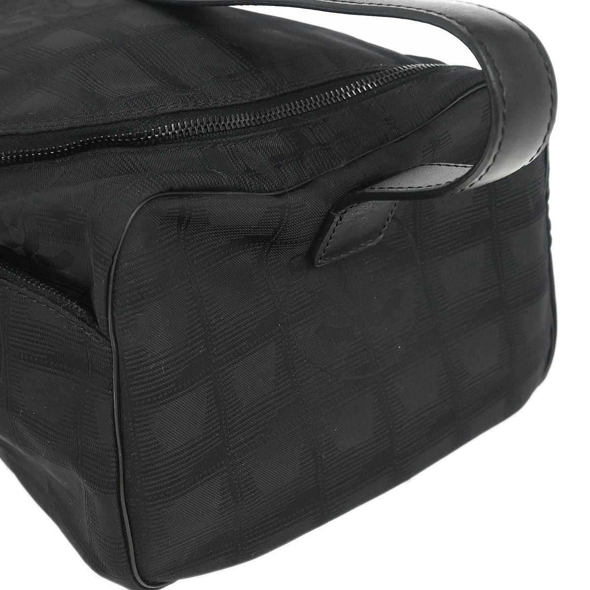 Chanel Travel Line Barrel Bag Nylon, BLACK, NYLON, Handbag