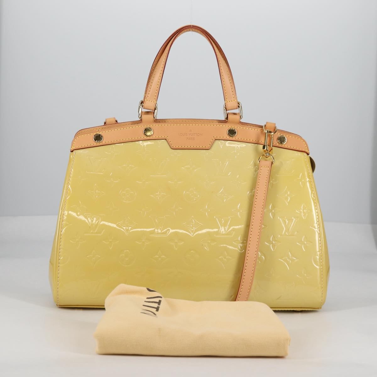 Louis Vuitton Blair Monogram vernis, YELLOW, PATENT_LEATHER, Handbag