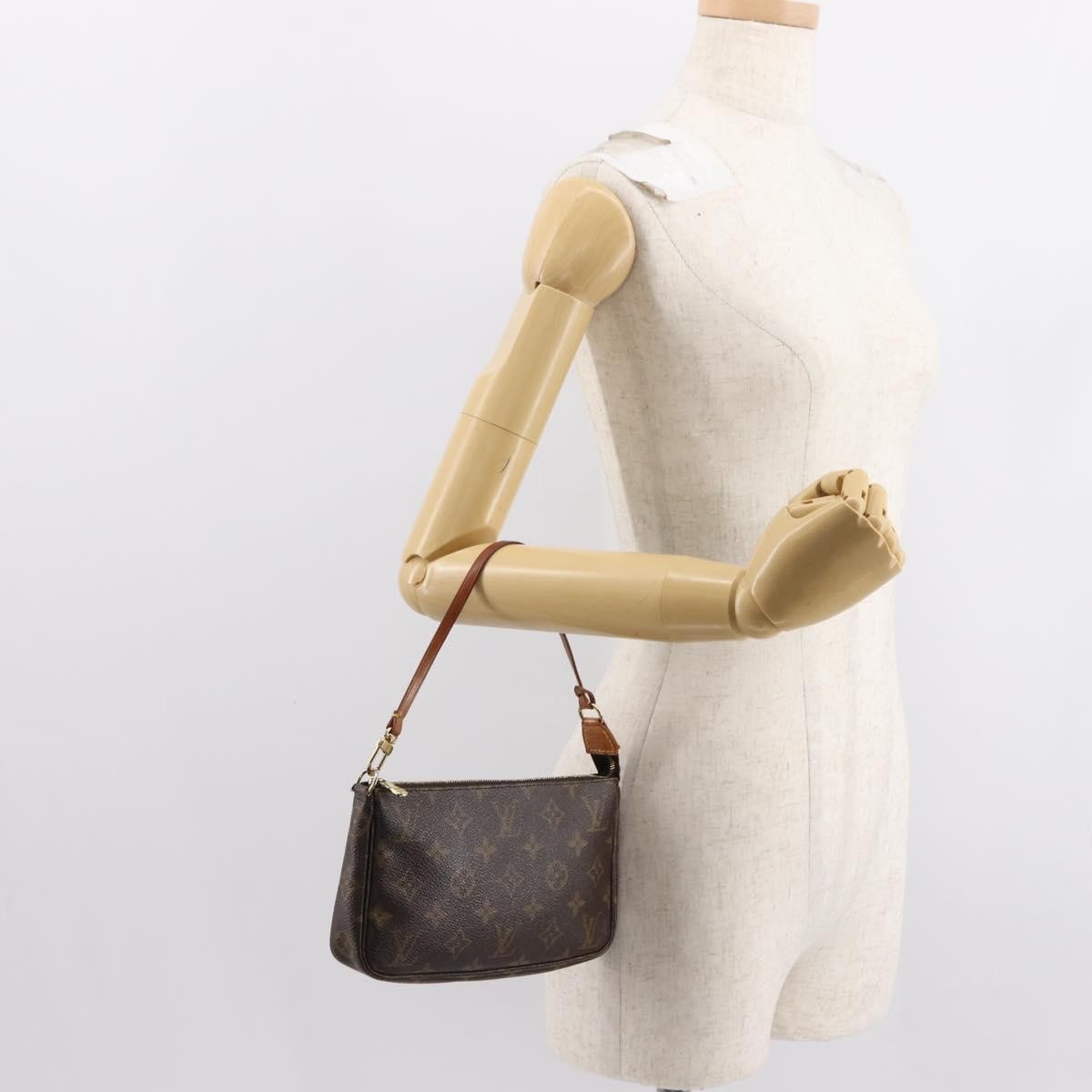 Louis Vuitton Pochette Accessoires NM Monogram Canvas, BROWN, CANVAS, Clutche & pouche