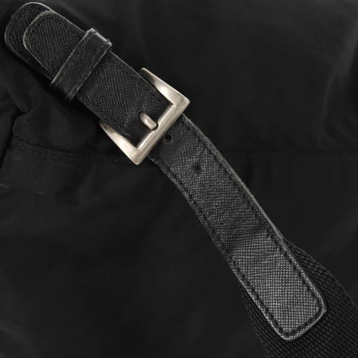 Prada Front Pocket Backpack Tessuto, BLACK, NYLON, Backpack