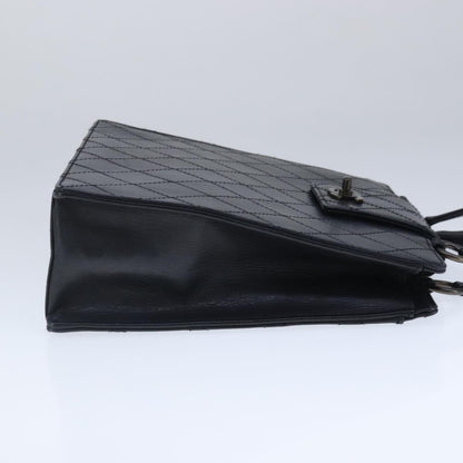 Chanel Vintage CC Turnlock Satchel Leather, BLACK, LEATHER, Handbag