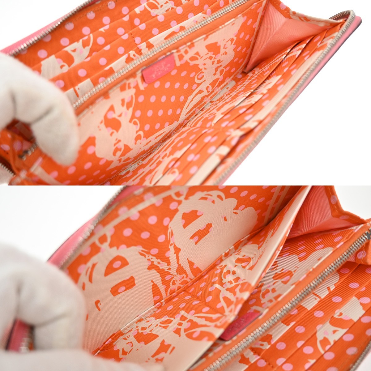 Hermes Azap Zip Around Wallet Silk'in Epsom, PINK, CALFSKIN, Wallets