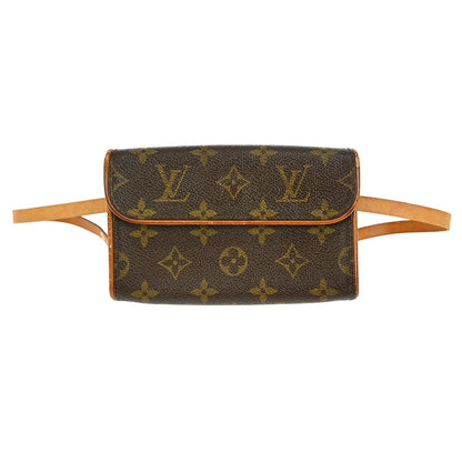 Louis Vuitton Florentine Pochette Monogram Canvas, BROWN, CANVAS, Clutche & pouche
