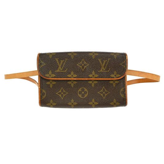 Louis Vuitton Florentine Pochette Monogram Canvas, BROWN, CANVAS, Clutche & pouche
