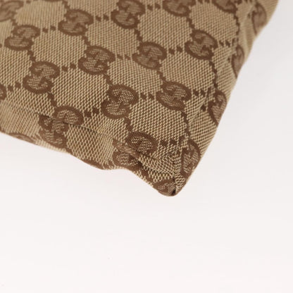 Gucci Vintage Double Belt Bag GG Canvas with Leather, BEIGE, CANVAS, Shoulder bag