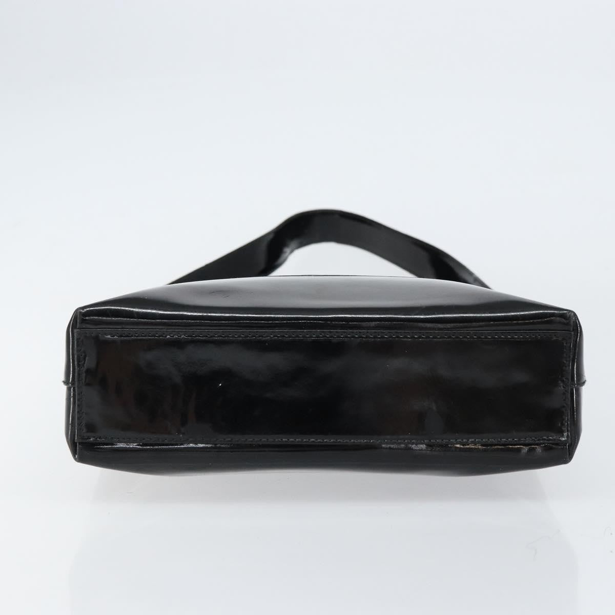 Salvatore Ferragamo Vala Shoulder Bag Patent Leather, BLACK, PATENT_LEATHER, Shoulder bag