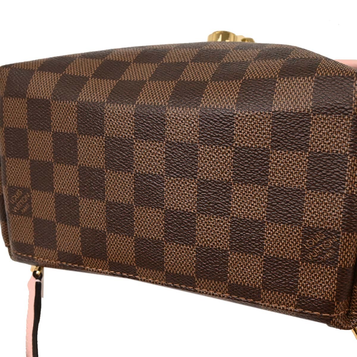 Louis Vuitton Clapton Backpack Damier and Leather, BROWN, CANVAS, Backpack