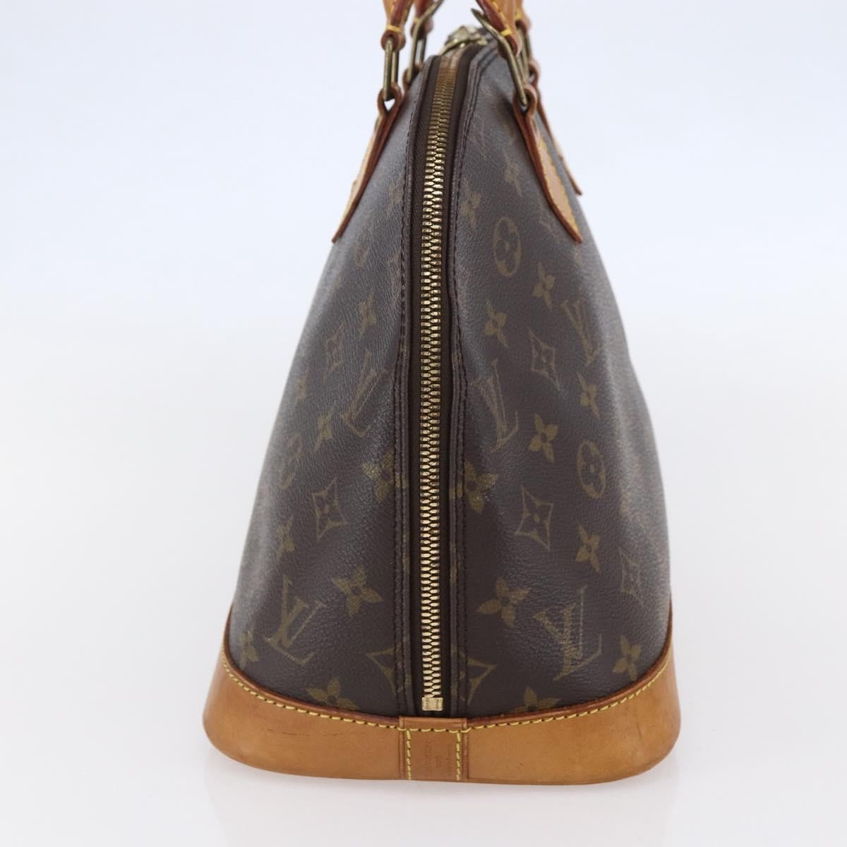 Louis Vuitton Alma Handbag Monogram Canvas, BROWN, CANVAS, Handbag