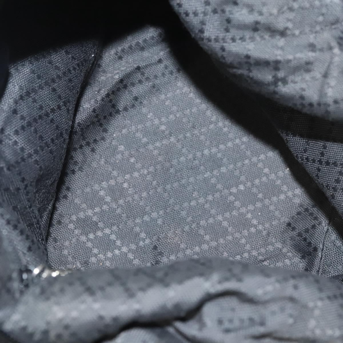 Gucci Vintage Bamboo Handle Bag Nylon, BLACK, NYLON, Handbag