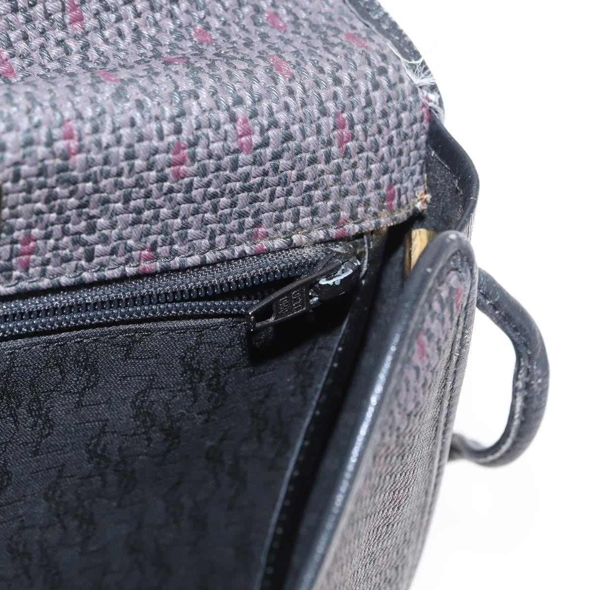 Saint Laurent Vintage Shoulder Bag Canvas, BLACK, CANVAS, Shoulder bag