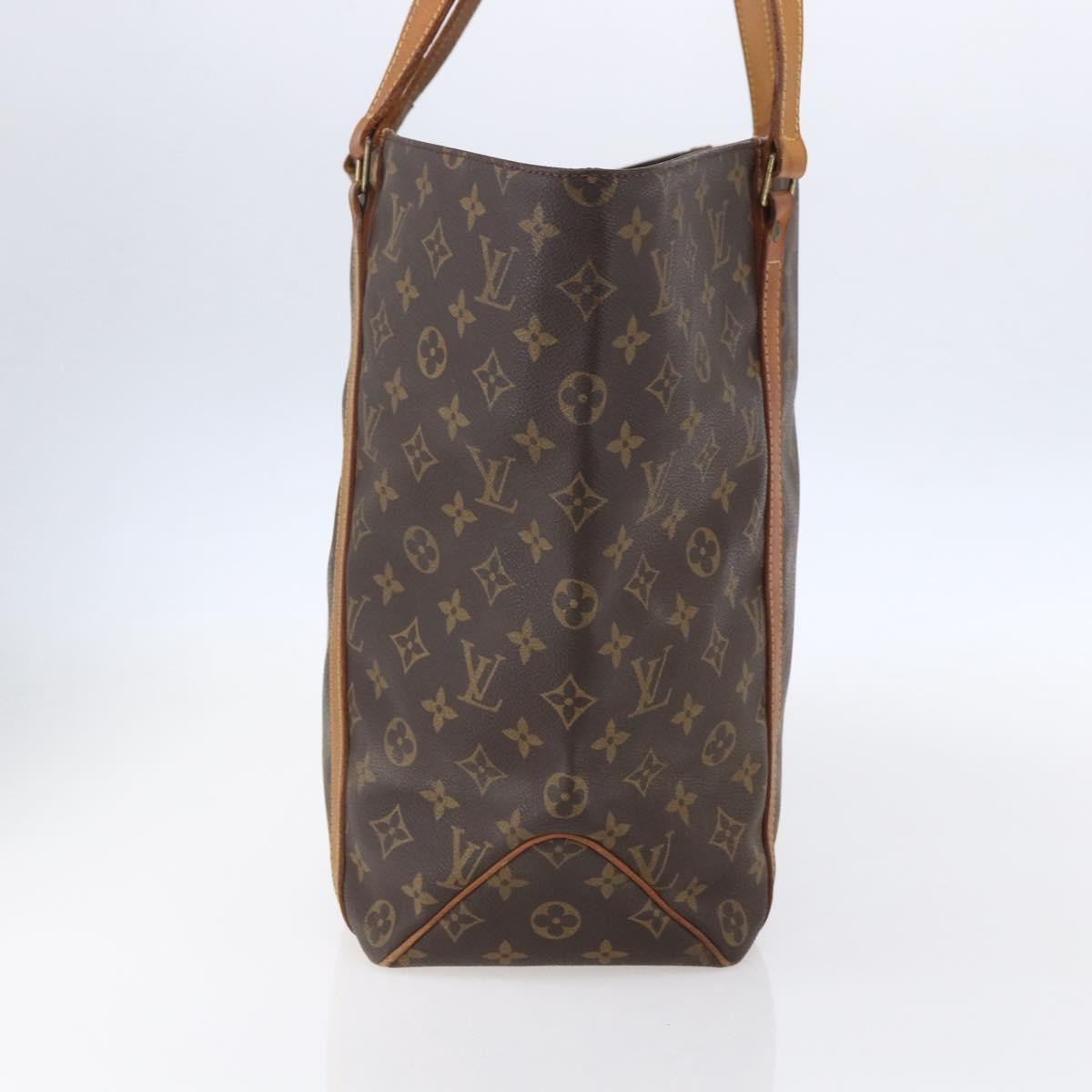 Louis Vuitton Shopping Sac Handbag Monogram Canvas, BROWN, CANVAS, Tote bag