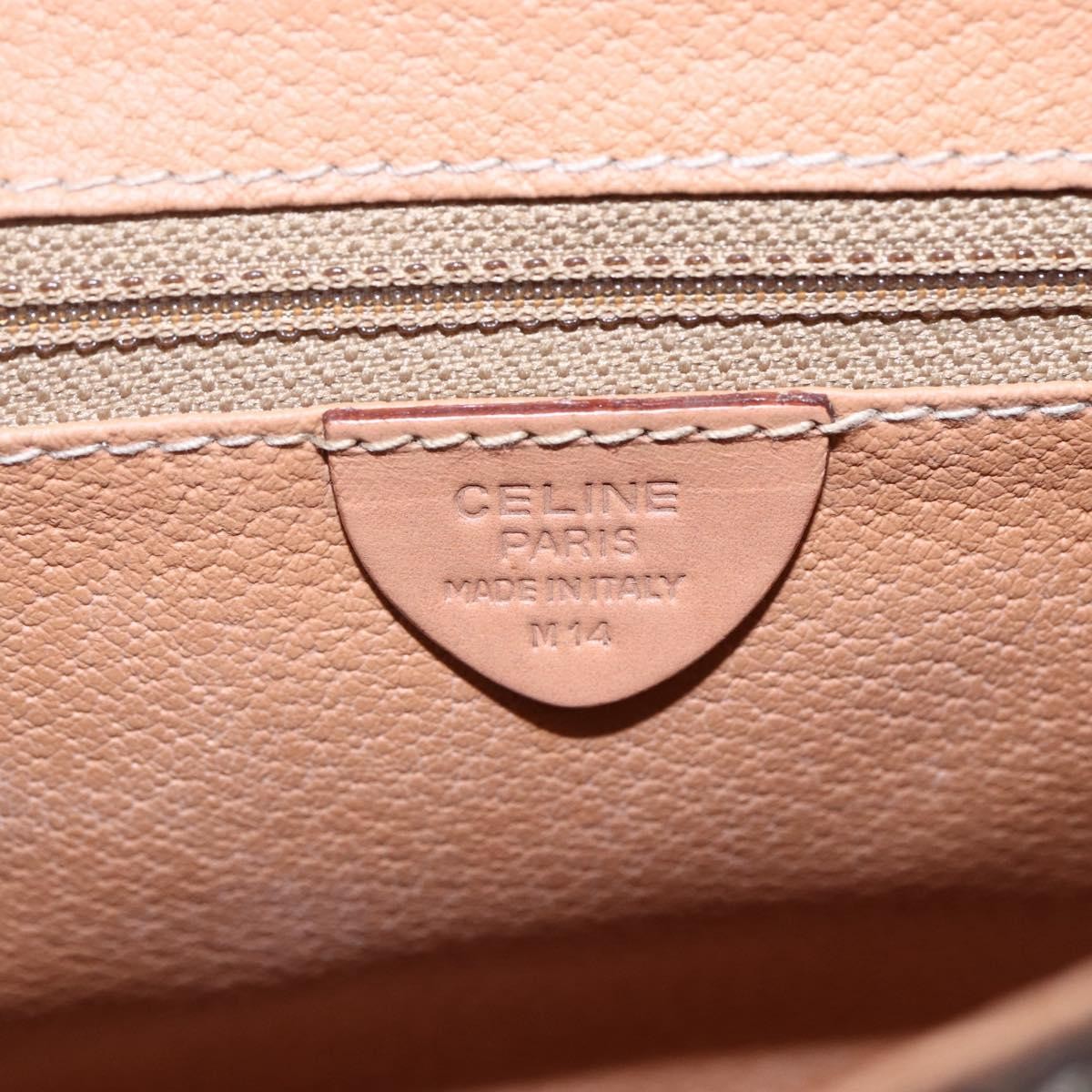 Celine Macadam Shoulder Bag PVC Leather, BROWN, CANVAS, Shoulder bag