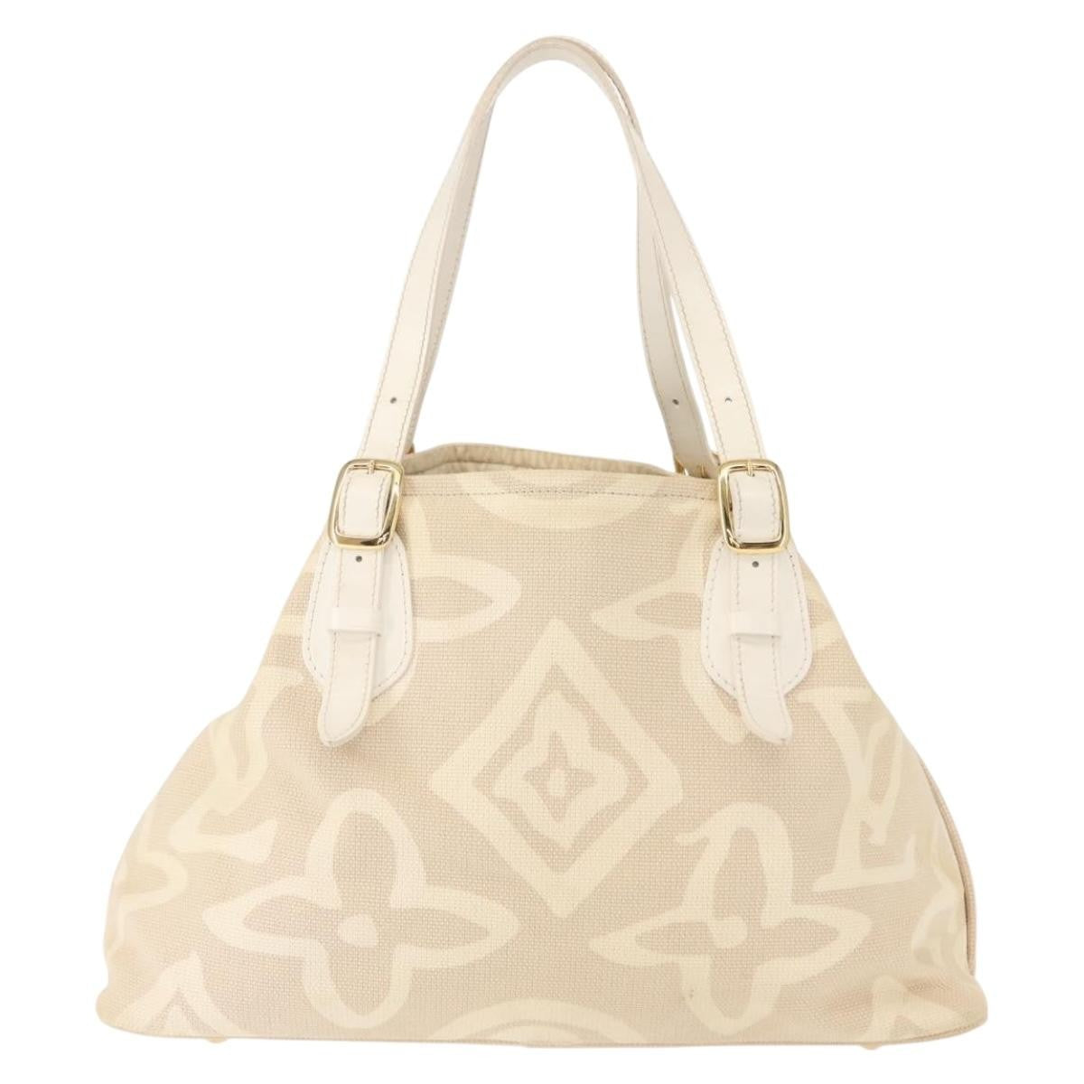 Louis Vuitton Tahitienne Cabas Canvas, BEIGE, CANVAS, Tote bag