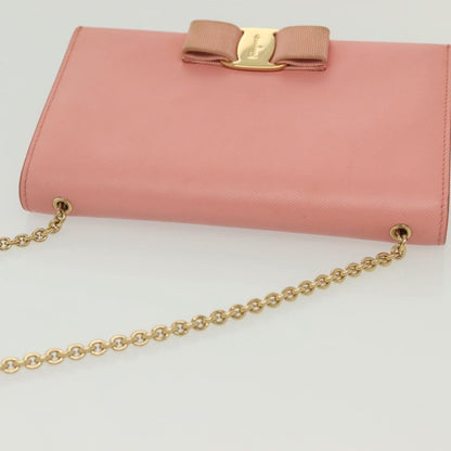 Salvatore Ferragamo Ginny Crossbody Bag Leather, PINK, LEATHER, Shoulder bag