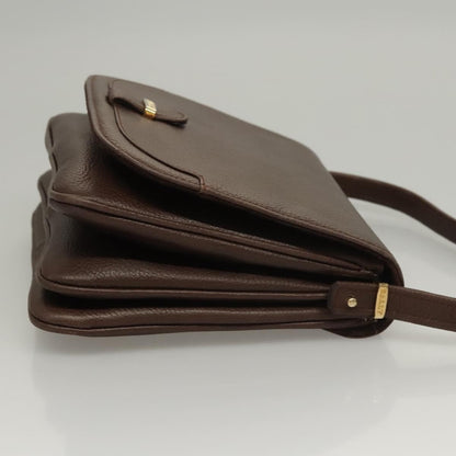 Bally Vintage Shoulder Bag Leather, BROWN, LEATHER, Shoulder bag