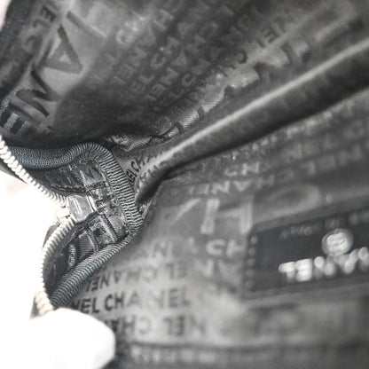 Chanel Chocolate Bar Clutch Nylon, BLACK, NYLON, Clutche & pouche