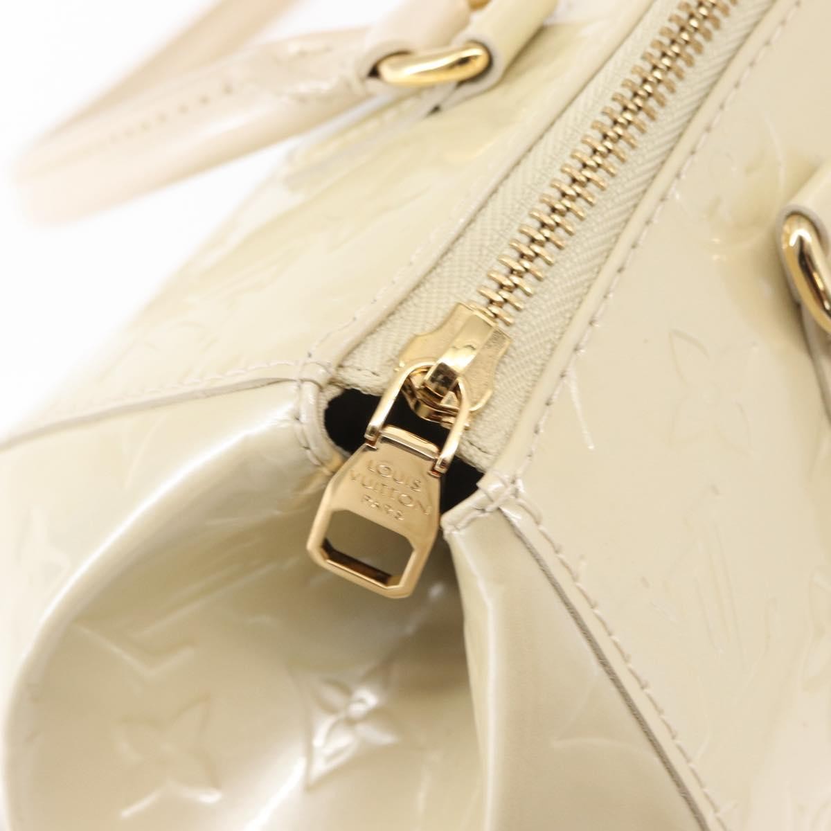 Louis Vuitton Sherwood Handbag Monogram Vernis, BEIGE, PATENT_LEATHER, Handbag