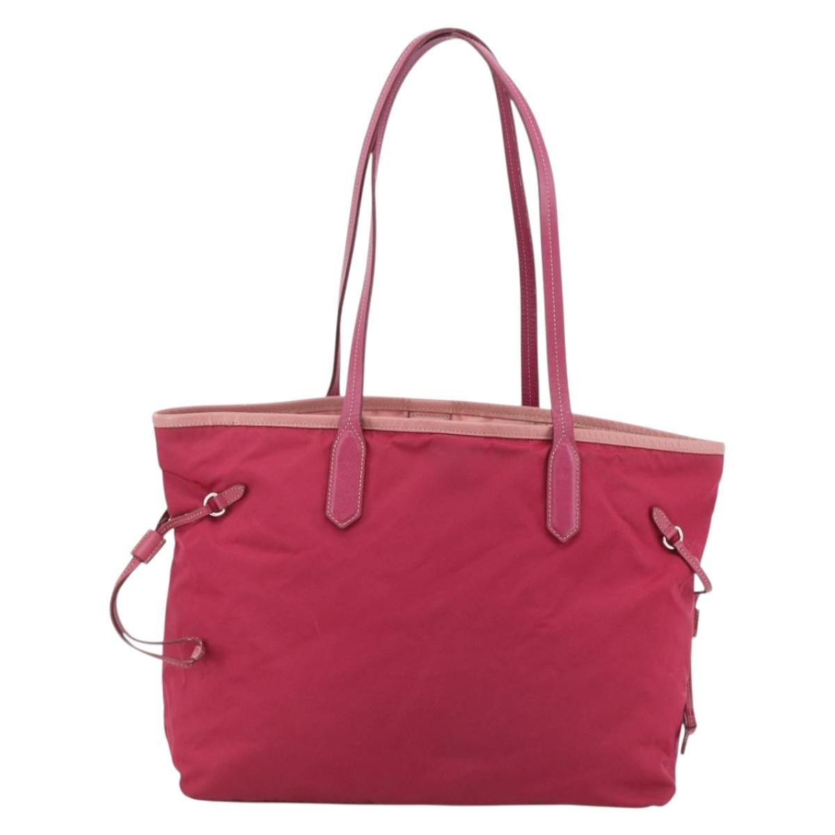 Prada Vintage Tote Tessuto, Pink, Nylon, Tote Bag