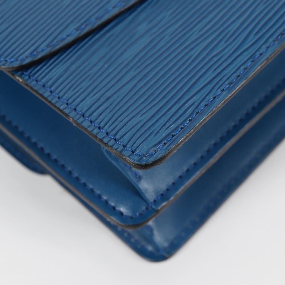 Louis Vuitton Grenelle Shoulder Bag Epi Leather, BLUE, LEATHER, Shoulder bag