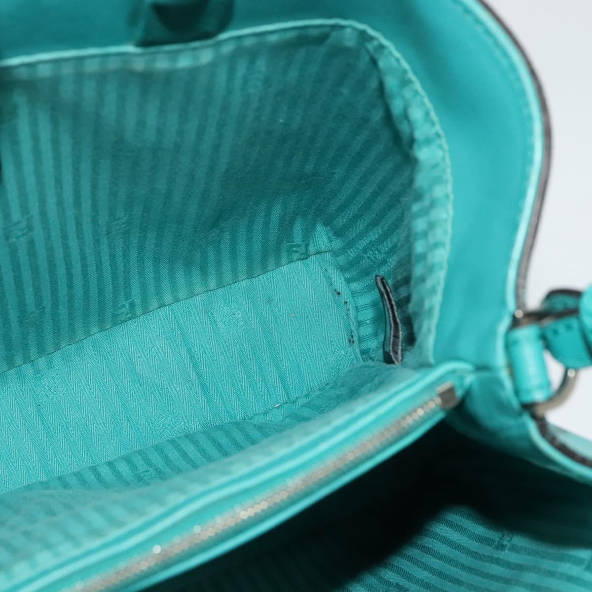 Fendi 2Jours Bag Leather, GREEN, LEATHER, Handbag