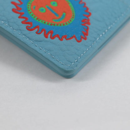 Louis Vuitton pocket organizer Leather, BLUE, LEATHER, Card Holders