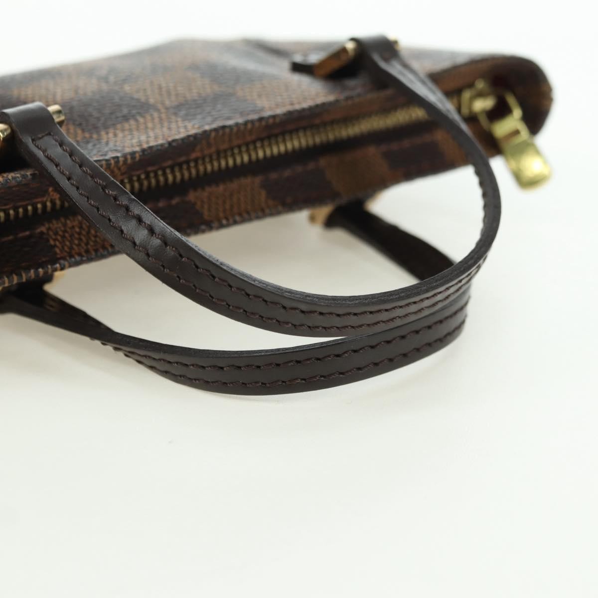 Louis Vuitton Manosque Pochette Damier, Brown, Canvas, Clutch