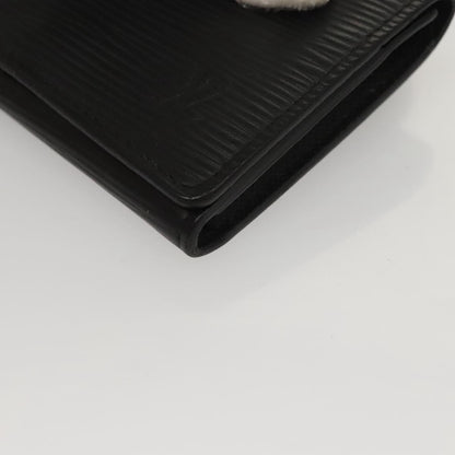 Louis Vuitton Envelope Business Card Holder Epi Leather, BLACK, LEATHER, Card Holders