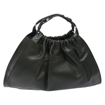 Gucci Vintage Handbag Leather, KHAKI, LEATHER, Handbag