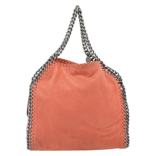 Stella McCartney Falabella Fold Over Crossbody Bag Shaggy Deer, Orange, Polyester, Shoulder Bag