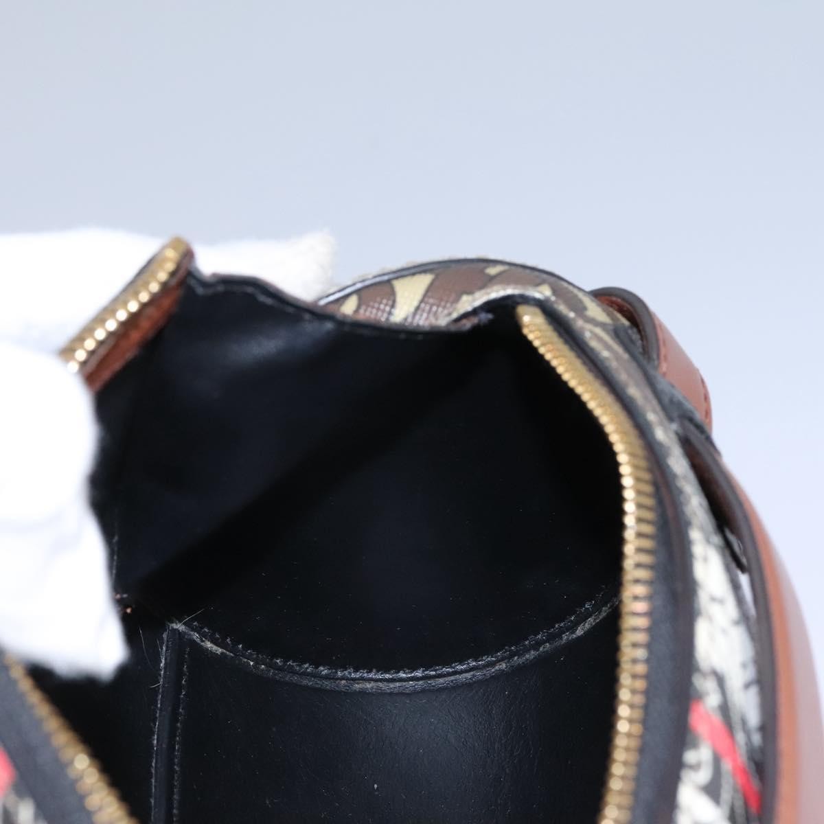 Burberry Barrel Crossbody Bag Monogram E-Canvas, BROWN, CANVAS, Crossbody bag