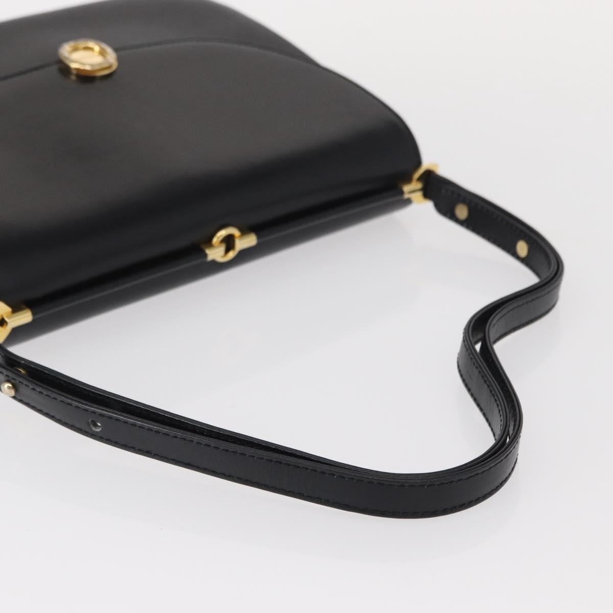 Bally Vintage Shoulder Bag Leather, BLACK, LEATHER, Shoulder bag