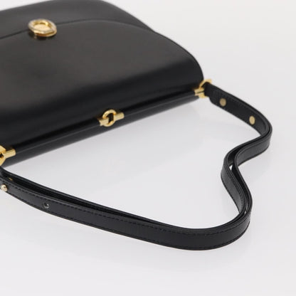 Bally Vintage Shoulder Bag Leather, BLACK, LEATHER, Shoulder bag