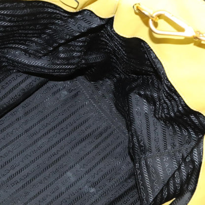 Prada Concept Double Zip Tote Calfskin, YELLOW, LEATHER, Tote bag