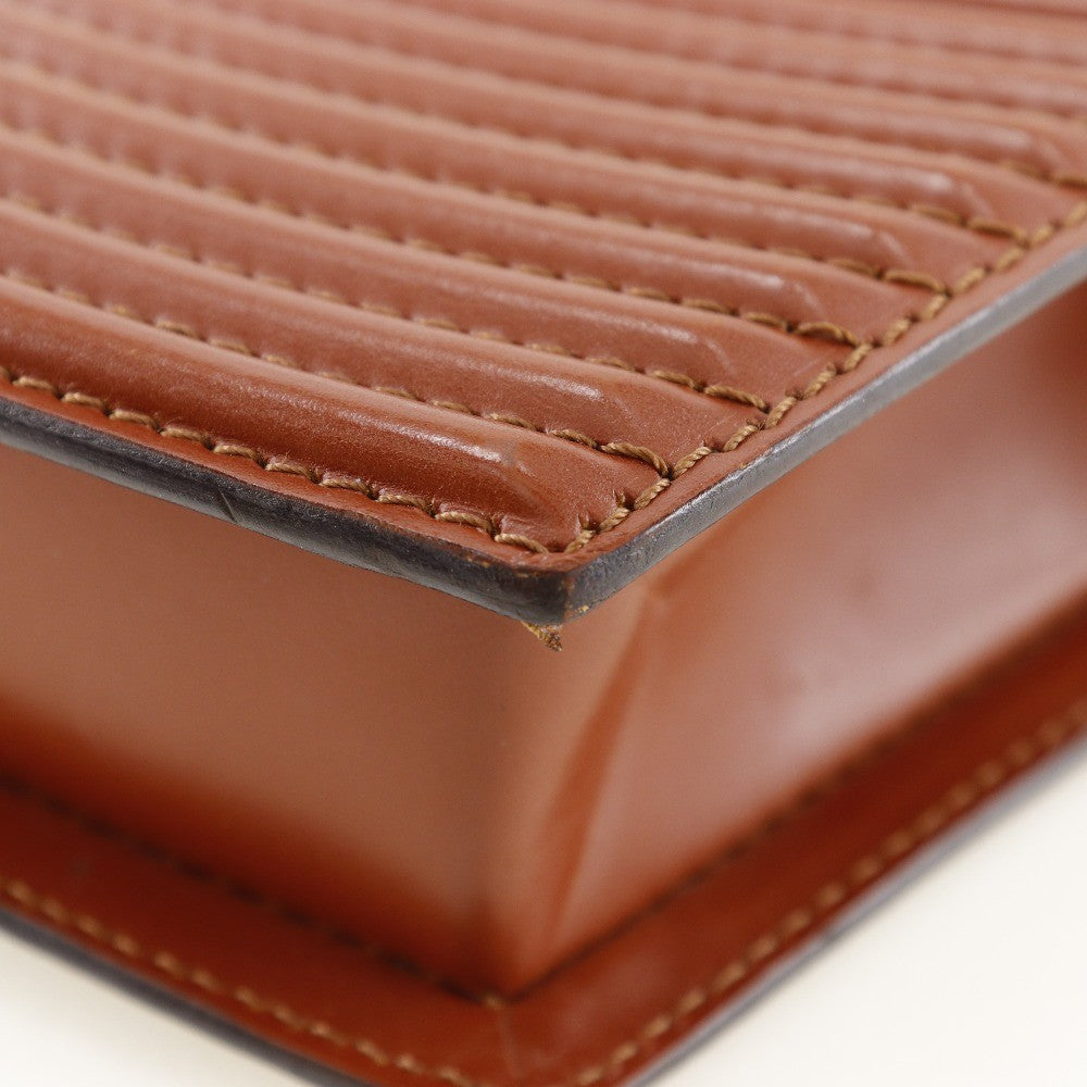 Louis Vuitton Prebourg Shoulder Bag Epi Leather, BROWN, LEATHER, Shoulder bag