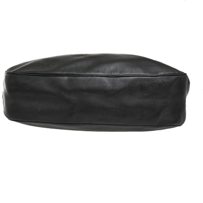 Christian Dior Vintage CD Handbag Leather, BLACK, LEATHER, Handbag