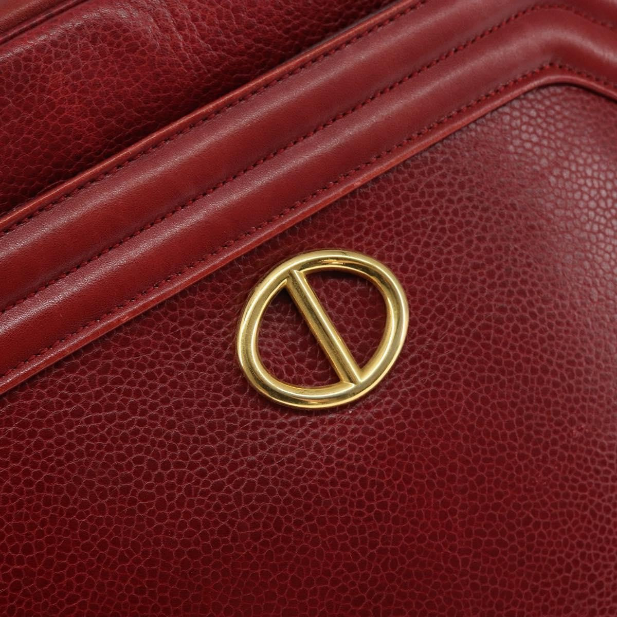 Christian Dior Vintage Shoulder Bag Leather, RED, LEATHER, Shoulder bag