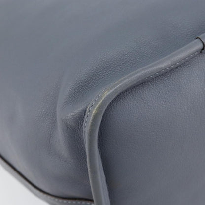 Loewe Anagram Shoulder Bag Leather, BLUE, LEATHER, Shoulder bag