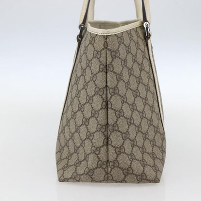 Gucci Joy Tote GG Coated Canvas with Leather, BEIGE, PVC, Tote bag