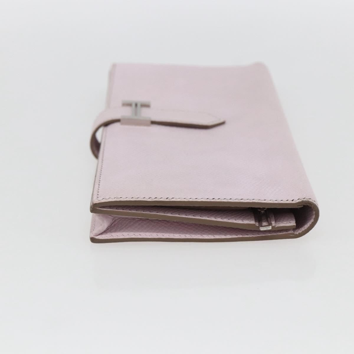 Hermes Bearn Wallet Epsom, PINK, LEATHER, Wallets