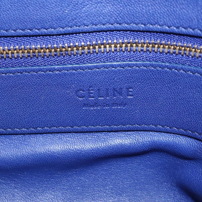 Celine Horizontal Bi-Cabas Tote Leather, BLUE, LEATHER, Tote bag