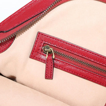 Gucci Rebelle leather red leather, RED, LEATHER, Handbag