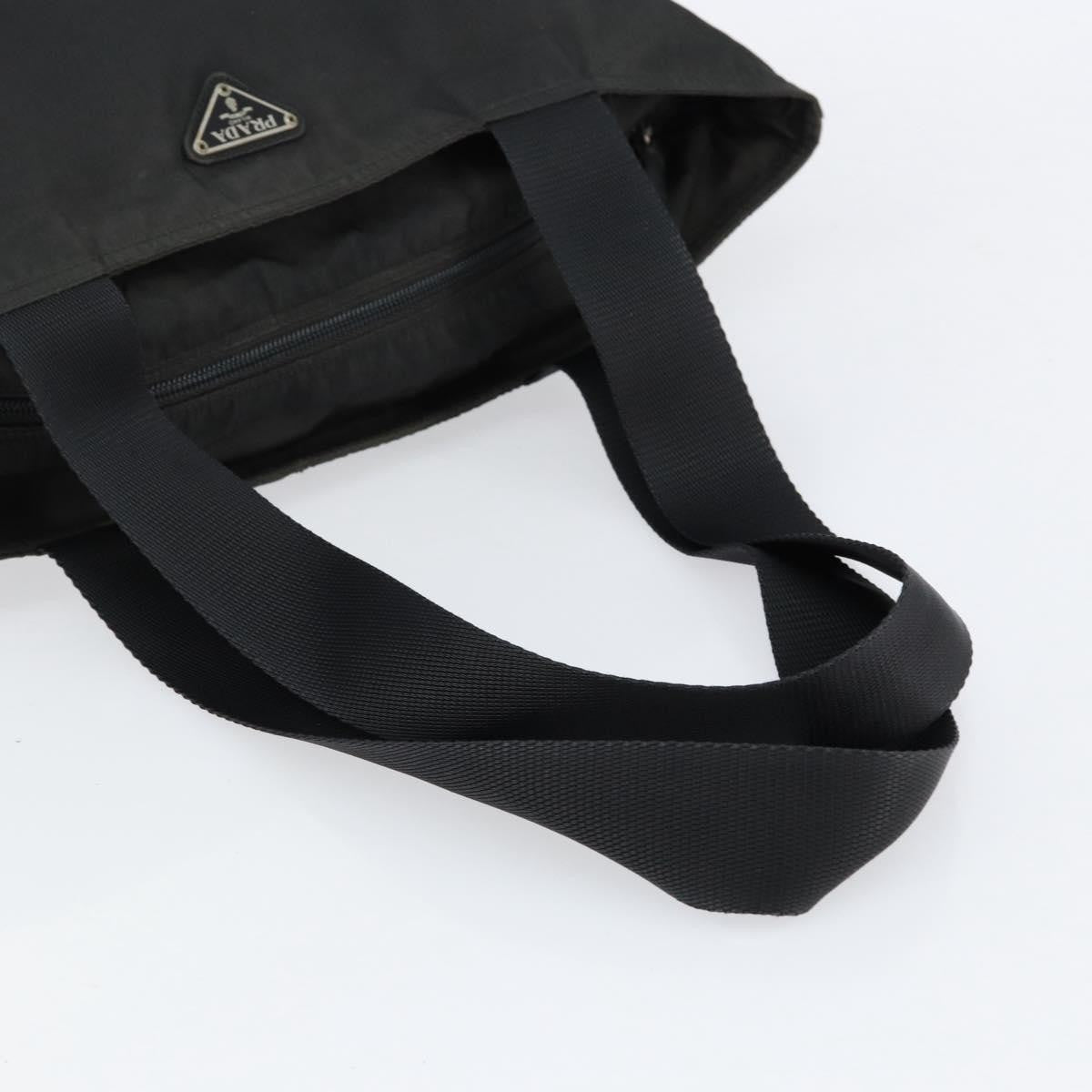 Prada Vintage Zip Tote Tessuto, BLACK, NYLON, Tote bag