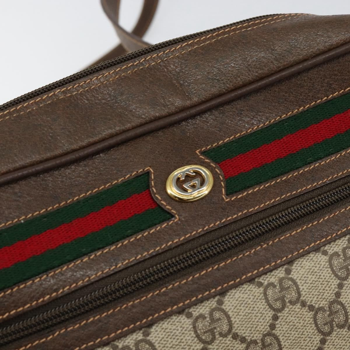 Gucci Vintage Ophidia Shoulder Bag GG Canvas, BEIGE, PVC, Shoulder bag