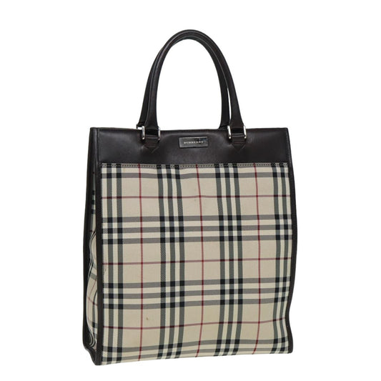 Burberry Nova Check Tote canvas check pattern, BEIGE, CANVAS, Tote bag