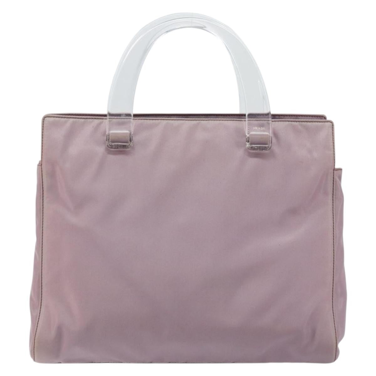 Prada Resin Handle Tote Tessuto, PURPLE, NYLON, Tote bag
