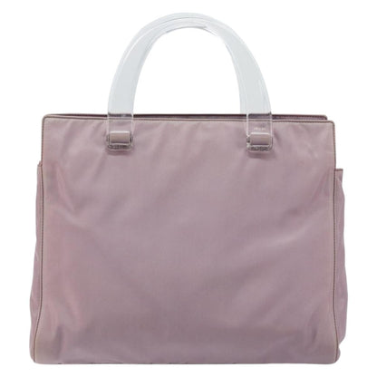 Prada Resin Handle Tote Tessuto, PURPLE, NYLON, Tote bag