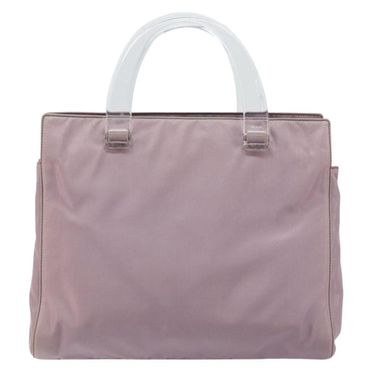 Prada Resin Handle Tote Tessuto, PURPLE, NYLON, Tote bag