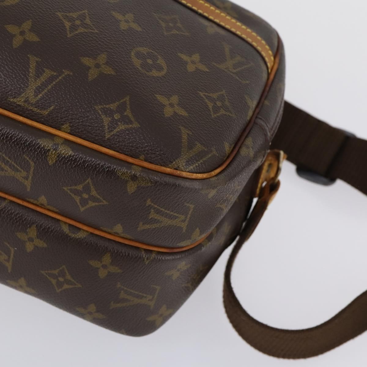 Louis Vuitton Reporter Bag Monogram Canvas, BROWN, CANVAS, Shoulder bag
