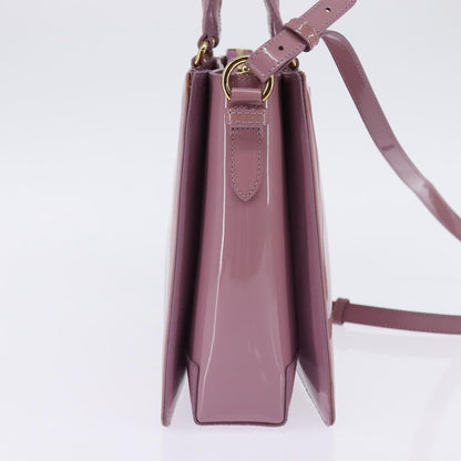 Salvatore Ferragamo Vala Handbag Patent leather, PURPLE, PATENT_LEATHER, Handbag