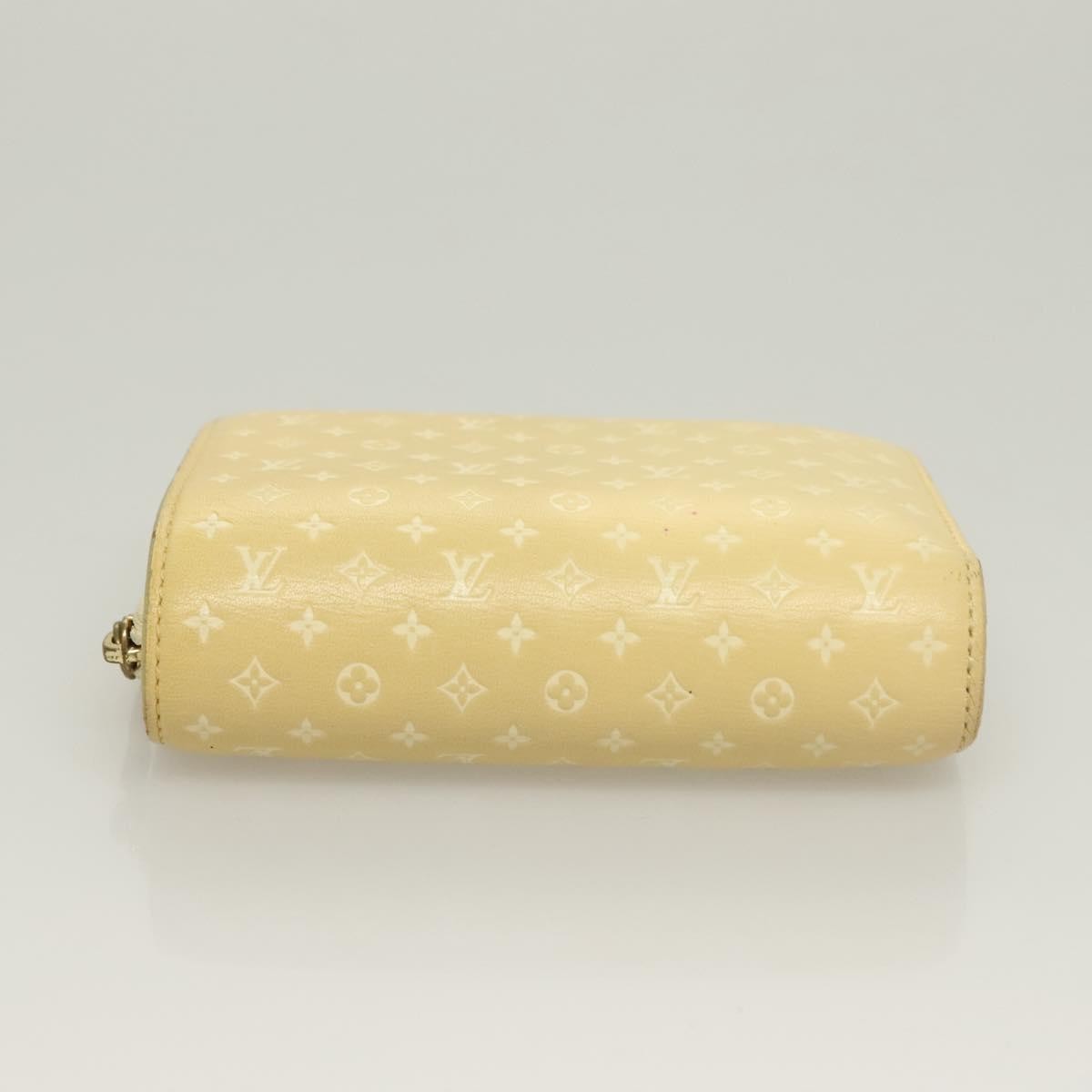 Louis Vuitton Lou Wallet Nanogram Leather, BEIGE, LEATHER, Wallets